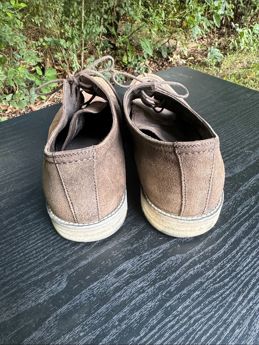 Joseph Abboud Brown Suede Lace-Up Derby Shoes